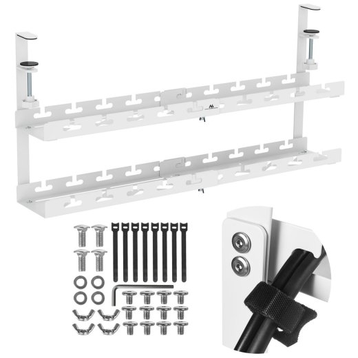 Maclean Under-desk cable organizer, MC-102W