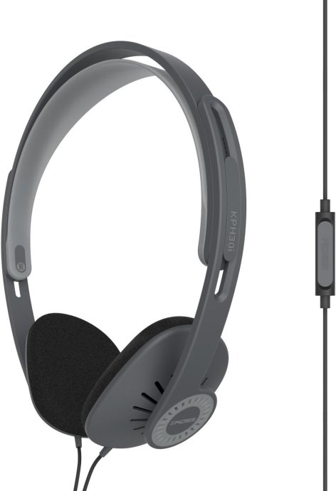 Koss Headphones KPH30iK Wired On-Ear Microphone Stealth Grey