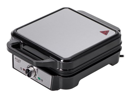 Adler Waffle Maker AD 3083 1800 W Number of pastry 4 Belgium Silver/Black