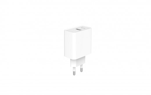 Power Delivery Charger USB-A USB-C 20W White