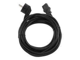 Gembird Power cord (C13), VDE approved, 5 m PC-186-VDE-5M