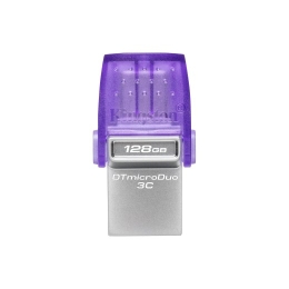 Kingston DataTraveler DT Micro Duo 3C 128 USB Type-C/Type-A Purple