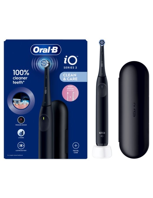 Oral-B Electric Toothbrush iO2i Rechargeable For adults Number of brush heads included 1 Number of teeth brushing modes 3 Night Black