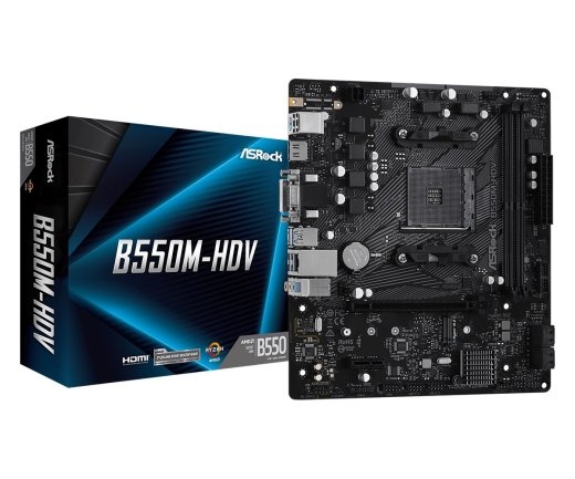 Motherboard B550M-HDV AM4 2DDR4 HDMI/DVI/D-SUB M.2 mATX