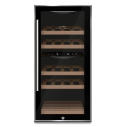 Caso Wine cooler WineComfort 24 Energy efficiency class G Showcase Bottles capacity 24 bottles Cooling type Compressor technology Black