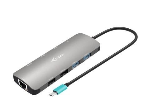 USB-C Metal Nano docking station 2x HDMI Display + Power Delivery 100W