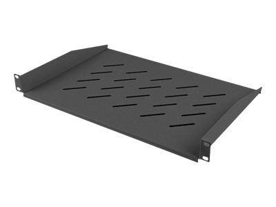 Lanberg 19" fixed shelf 1U/483x315mm, max load capacity up to 25kg AK-1008-B Black