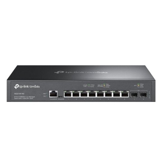 TP-Link Switch Omada SG3210X-M2 - 8 Ports - 8x GE (100/1000/2500) - 2x SFP+