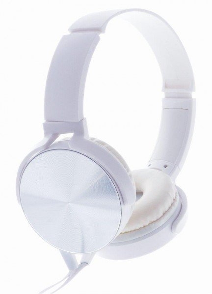 Stereo headphones wit mi c Rebeltec MONTANA Whit