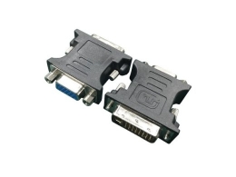 Video adapter DVI->VGA (24M/15F) black