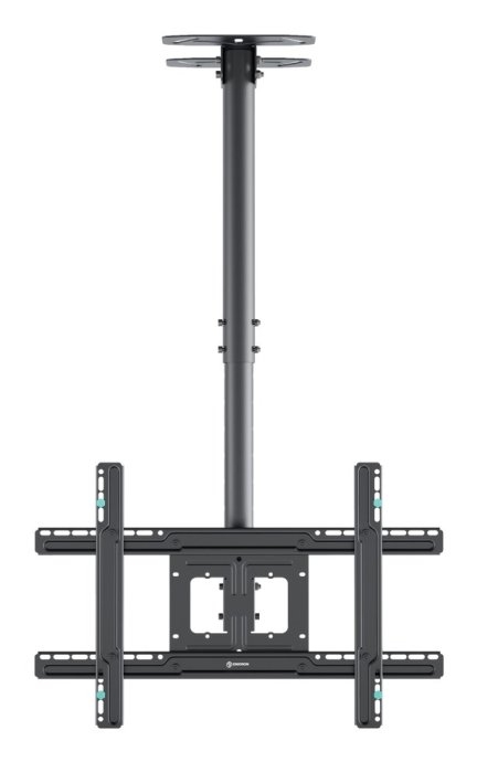 ONKRON Ceiling mount for TV 32"-80" max 68 kg, tilt-swivel, black