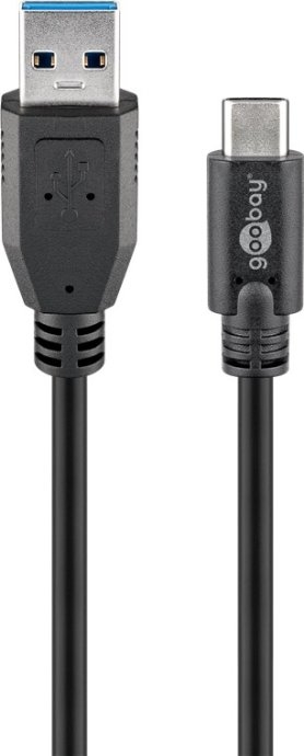 Goobay Round cable Sync & Charge Super Speed USB-C to USB A 3.0 charging cable 67999 USB 3.0 male (type A) USB-C male
