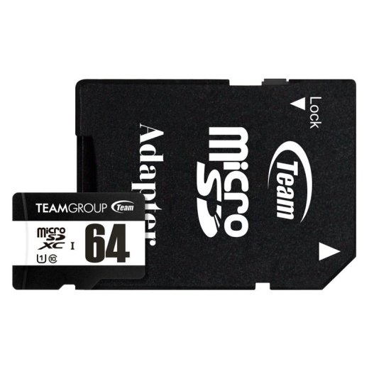 Card Team U1 C10 MicroSD + ADP 64GB