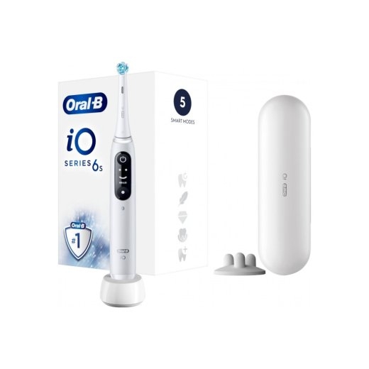 Oral-B Electric Toothbrush iO6 Rechargeable For adults Number of brush heads included 1 Number of teeth brushing modes 5 White