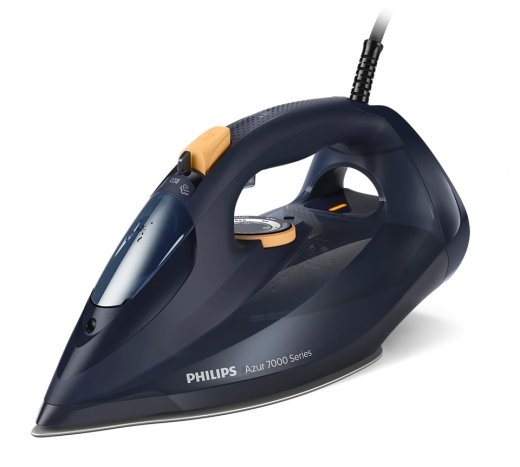 Philips DST7060/20 7000 Series Steam Iron 3000 W Water tank capacity 300 ml Continuous steam 55 g/min Steam boost performance 250 g/min Blue/Yellow