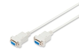 Connection cable RS232 null-modem type DSUB9 / DSUB9 Z / z beige 1,8m