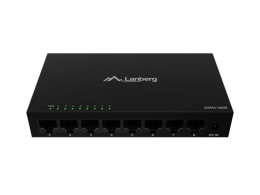Lanberg Switch DSM1-1008 8×1Gb/s - Unmanaged Gigabit Ethernet Desktop, 12V (metal casing)