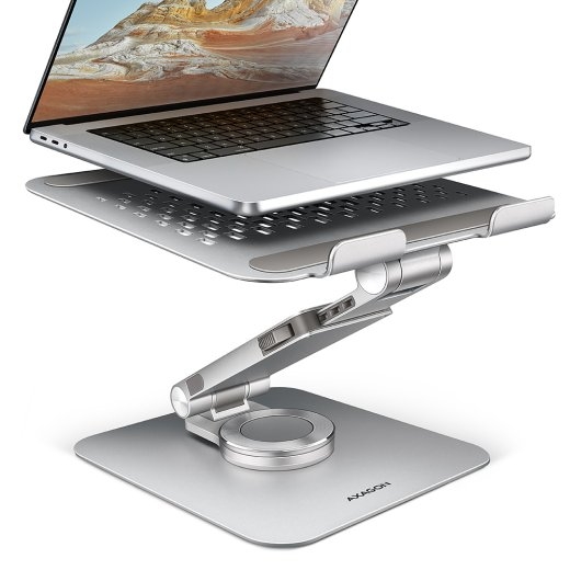 AXAGON Desk Mount STND-LR stand with 360° rotation for laptops and tablets Adjustable Height, Angle 10-17.3 " Aluminum