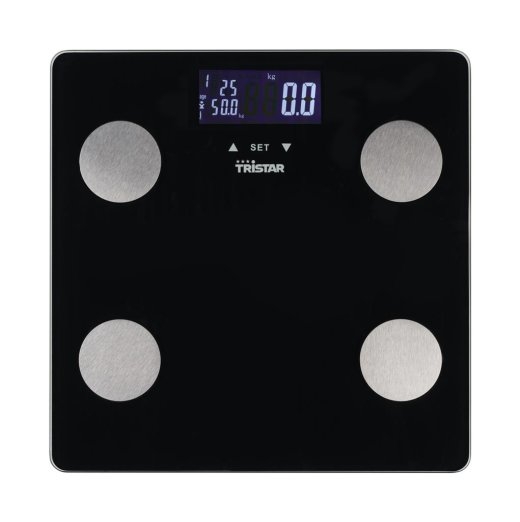 Tristar Personal Scale WG-2442 Maximum weight (capacity) 150 kg Accuracy 100 g Body Mass Index (BMI) measuring Black