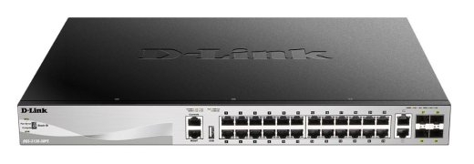 Switch DGS-3130-30PS 24GE PoE 4SFP+ 2x10
