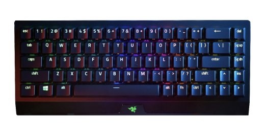 Razer BlackWidow V3 Mini HyperSpeed Gaming keyboard USB+RF Wireless+Bluetooth Yellow Switch, Black