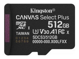 Kingston Flash-Card Canvas Select Plus - microSDXC UHS-I - 512