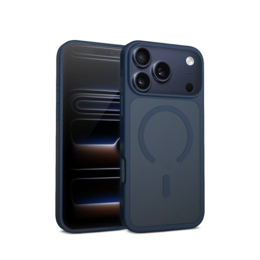 Crong Case MagSafe iPhone 17 Pro Max Navy Blue Hybri