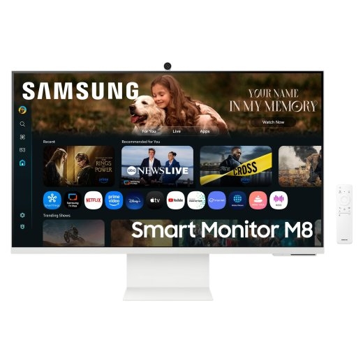 LCD Monitor SAMSUNG LS32FM801UUXDU 32" Smart/4K Panel VA 3840x2160 16:9 60 Hz 4 ms Colour White