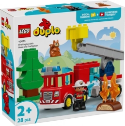 Blocks DUPLO 10473 Fire Engine with Hose and Firefighter