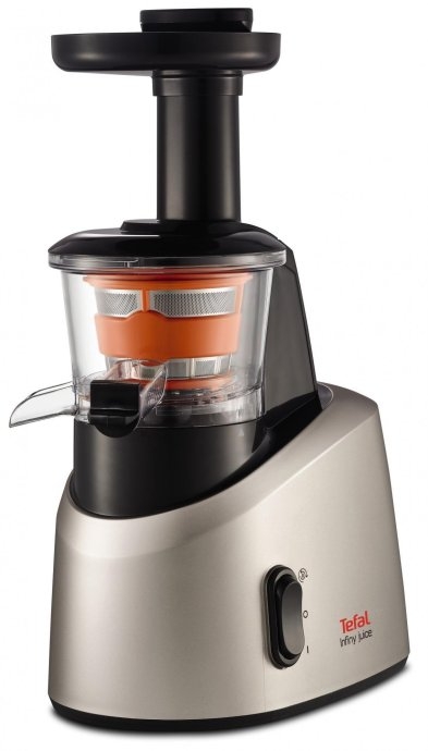 TEFAL Slow Juicer ZC255B38 Type Electric Silver/ black 200 W Extra large fruit input Number of speeds 2 82 RPM