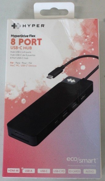 SALE OUT. Hyper HyperDrive Flex 8 Port USB-C Hub, Black Hyper HyperDrive Flex 8 Port USB-C Hub, Black HD4102BKGL HDMI ports quantity 1 Warranty 23...