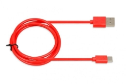 CABLE I-BOX USB 2.0 TYPE C, 2A 1M RED