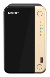 QNAP TS-264 NAS Tower Intel® Celeron® N5095 8 0 TB QNAP QTS Black, Gold