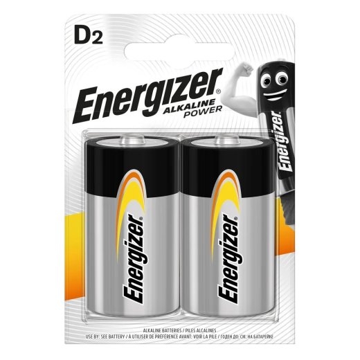 Energizer BATTERIES ALKALINE POWER D E95/ 2PIECES