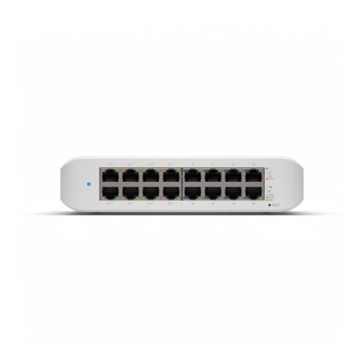 Switch UBIQUITI USW-LITE-16-POE Type L2 16x10Base-T / 100Base-TX / 1000Base-T PoE+ ports 8 45 Watts