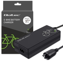 Qoltec Charger for ebike 36V 42V 2A Bosch 3Pin plug