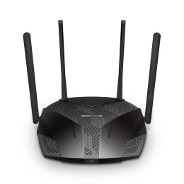 Mercusys Dual-Band Wi-Fi 6 Router MR80X AX3000 802.11ax 2402+574 Mbit/s Ethernet LAN (RJ-45) ports 3xGigabit LAN Mesh Support Yes MU-MiMO Yes No mo...