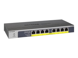 NETGEAR GS108PP - switch - 8 ports - rack-mountable