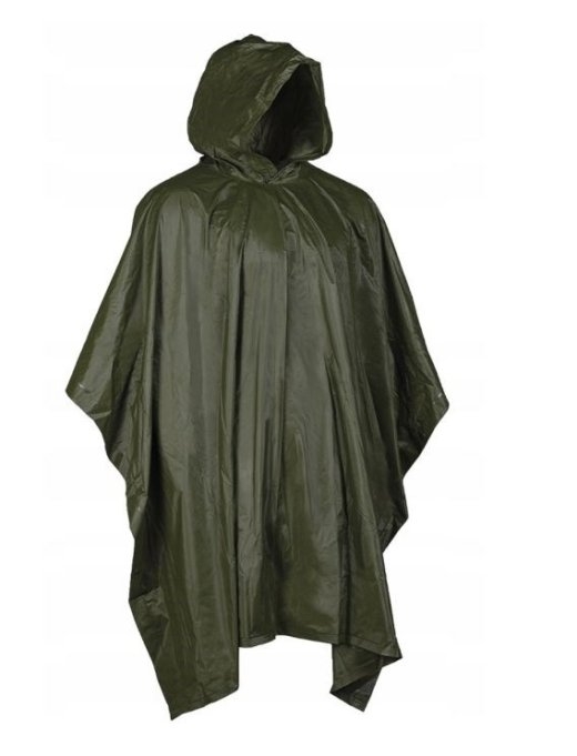 Mil-Tec Rain Poncho - PVC - OD Green - 10628501