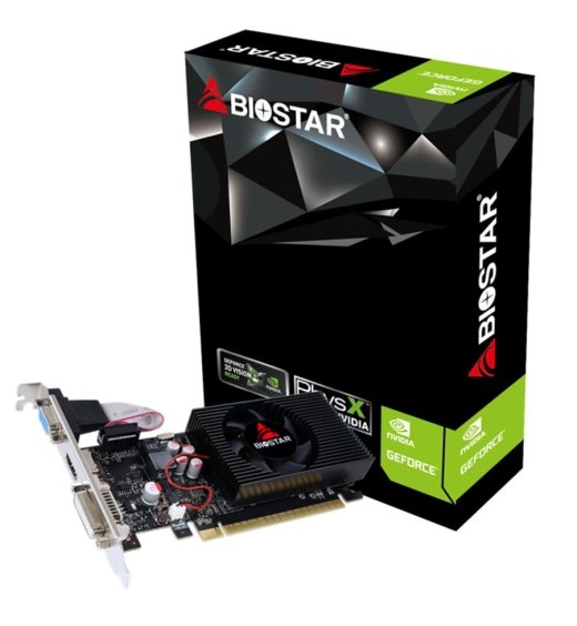 Graphics Card BIOSTAR NVIDIA GeForce GT 730 700 MHz 2 GDDR3 128 bit PCI Express 2.0 Active VN7313THX1