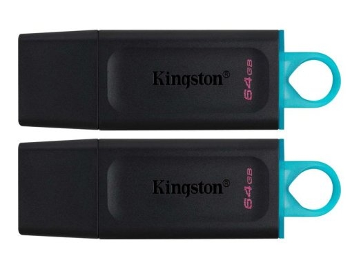 Kingston USB-Stick DataTraveler Exodia - USB 3.2 Gen 1 (3.1 Gen 1) - 2 pieces - 64 - Black