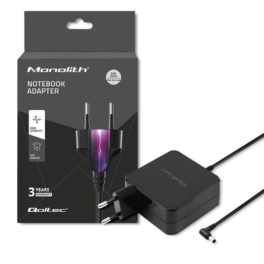 Qoltec 51745 power adapter/inverter Indoor 65 W Black