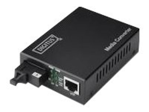 DIGITUS Professional DN-82123 - fiber media converter - 10Mb LAN, 100Mb LAN, 1GbE