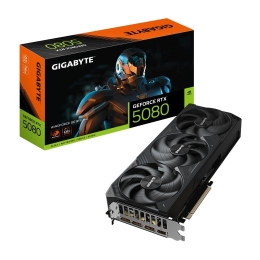 Graphics Card GIGABYTE NVIDIA GeForce RTX 5080 16 GDDR7 256 bit PCIE 5.0 16x GPU 2670 MHz Triple slot Fansink 1xHDMI 3xDisplayPort GV-N5080WF3OC-16...