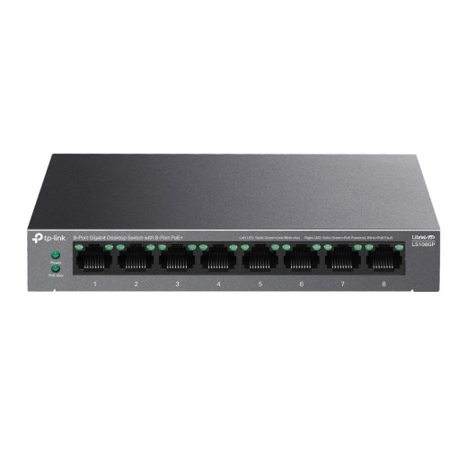 Switch TP-LINK LS108GP PoE+ ports 8
