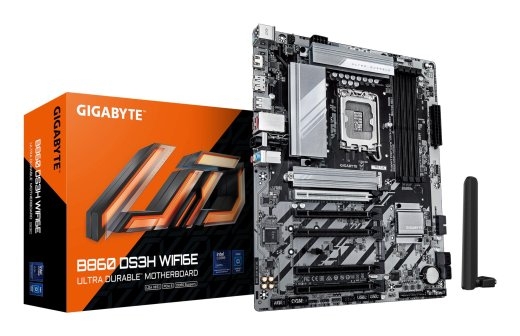 Mainboard GIGABYTE Intel B860 Express LGA1851 ATX Memory DDR5 5xPCI-Express 16x 2xM.2 1xHDMI 1xDisplayPort 1xAudio-In 1xAudio-Out 1xMicrophone 1xUS...