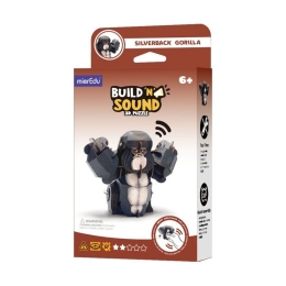 Mg Dystrybucja MierEdu Build and Listen 3D Puzzle - Silverback Gorilla