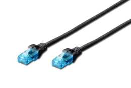 CAT 5e U-UTP patch cable 0,25m black