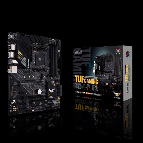 Asus TUF GAMING B550-PLUS Processor family AMD Processor socket AM4 DDR4 Memory slots 4 Chipset AMD B ATX