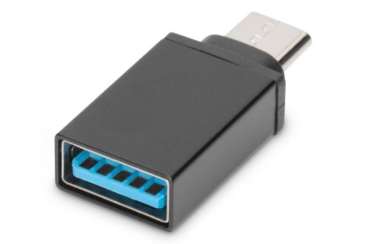Digitus USB Type-C adapter, type C to A M/F, 3A, 5GB, 3.0 Version AK-300506-000-S Plug USB C Jack USB A